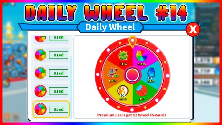 OMG! I got 4 Exclusive Weapons | Daily Spin Wheel #14 | Weapon Fighting Simulator