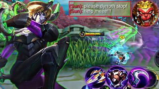 REASON WHY DYRROTH V.E.N.O.M COBRA WITH PURPLE BUILD IS THE BEST COUNTER FOR SUN - MLBB