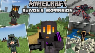 Minecraft มือถือ _ แจก+รีวิว Addon Raiyon's expansion บอสสุดโหดและอาวุธทรงพลัง!_