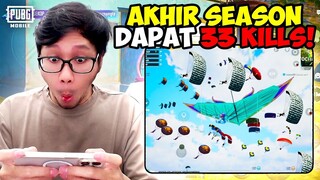 GA NYANGKA! AKHIR SEASON PARASUT NYA SEBANYAK INI?! TEMBUS 33 KILLS! - PUBG MOBILE