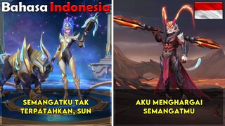 Percakapan Khusus Skin Irithel Zodiac mobile legend bahasa Indonesia || Dialog Zodiac Irithel