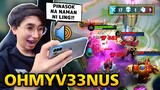 I MET OHMYV33NUS iN RANKED GAME THEN GOT AMAZED BY MY FAST DASH COMBO! - LING MLBB