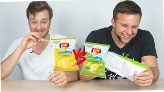 Foreigners try Thai Lay's Cooling Sensation | Icy Lemon & Melon Bingsu Flavor