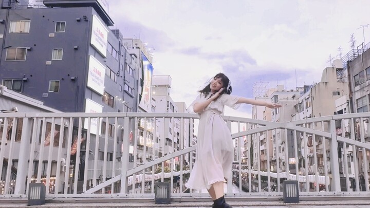 I did a bibimbap dance in Shinsaibashi, Japan｜A slightly explosive trial dance that was watched by p