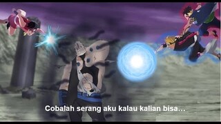 Boruto Episode 206 Tim 7 Boruto VS Boro - Odama Rasengan segel karma Boruto tidak bisa melukai Boro