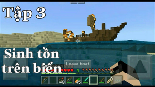 Sinh tồn trên đảo hoang tập 3 minecraft (MCPE) - Tìm được đảo mới _ VH Boy