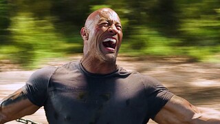 The highlight moment from Dwayne Johnson, can you pull a helicopter with bare hands without applying