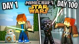 I survived 100 Days in Minecraft STAR WARS!