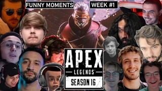 (ONLY) FUNNY APEX LEGENDS SEASON 16 MOMENTS, WEEK 1 | aceu ImperialHal Faide Albralelie Lou Daltoosh