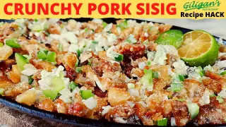 Giligan's CRUNCHY PORK SISIG | Restaurant Recipe HACK | PangNegosyo | Pulutan | Pork Sisig Recipe