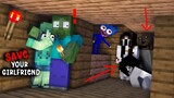 "SAVE YOUR GIRLFRIEND FROM GHOSTS" Challenge: Monster School Minecraft Animation