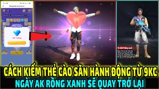 AK Rồng Xanh Quay Trở Lại || Cách Kiếm Thẻ Cào Săn Hành Động Tan Nát Trái Tim VQ Thất Tình Free Fire