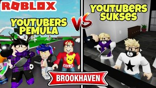 YOUTUBER PEMULA VS YOUTUBER SUKSES - ROBLOX BROOKHAVEN INDONESIA