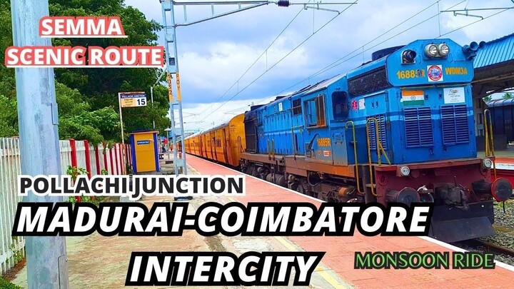 Madurai to Coimbatore Intercity Express vlog tamil | Pollachi to Coimbatore train vlog | #train vlog