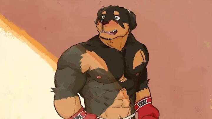 [DOG X BLOODS/ Cop] This policeman is obviously super strong but——