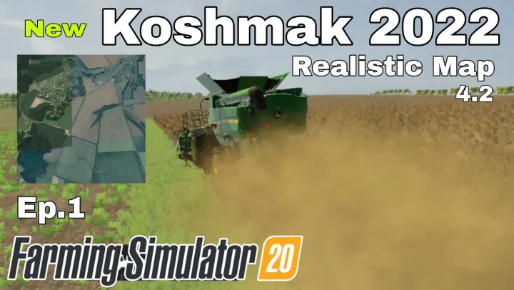 New Koshmak 4.2 Realistic Map. FS20 Gameplay Ep.1