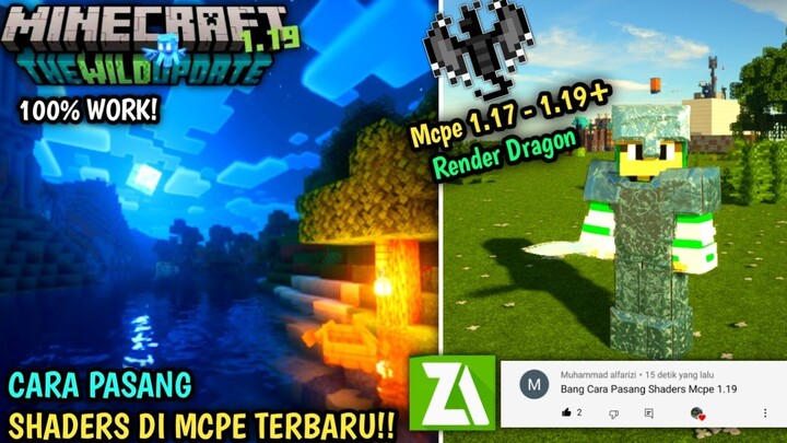 100% WORK! CARA PASANG SHADERS/TEXTURE TERBARU DI MCPE 1.19+| FULL TUTORIAL| WORK IN ANDROID & PC