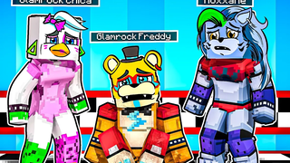 Roxanne พบ GLAMROCK FREDDY ใน Minecraft Security Breach Five Nights ที่ FNAF ของ Freddy