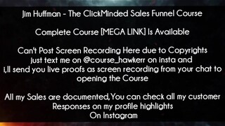 Jim Huffman Course The ClickMinded Sales Funnel Course Download