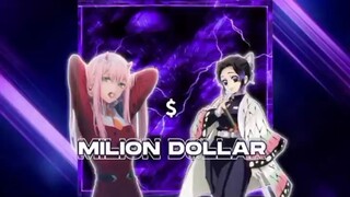 Zero Two × Shinobu Kochu | MILLION DOLLAR | [AMV/EDIT]