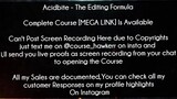 Acidbite Course The Editing Formula download