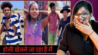 Pushpa Holi Khelne Ja Raha Hai | The Comedy Kingdom | REACTION | BHOJPURI CHILLIZ 2.0 |