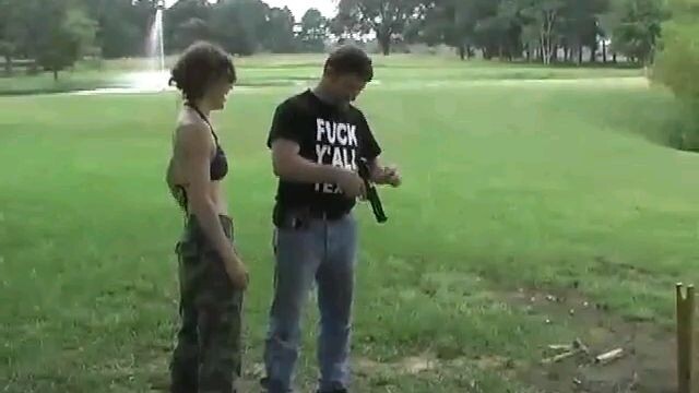 my wife with gun