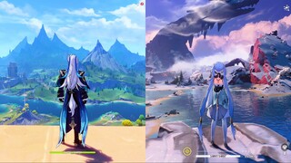 Neuvillette (Sovereign) vs Jinhsi (R Sentinel) Gameplay Comparison