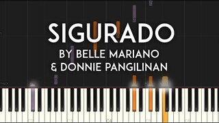 Sigurado by Belle Mariano & Donnie Pangilinan synthesia piano tutorial with free sheet music