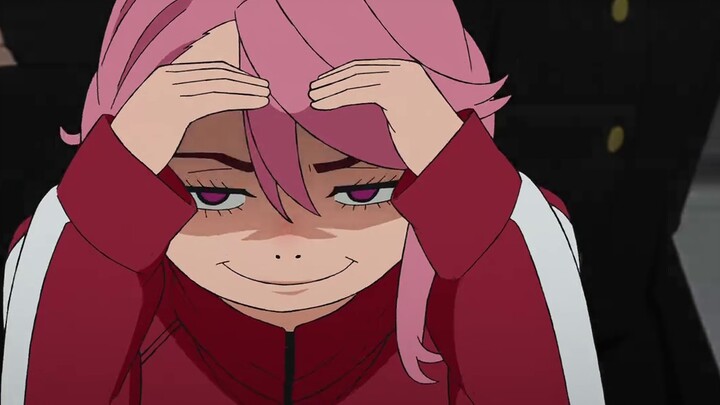 "Aira-san who often changes her face to hide her shyness"