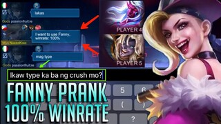 Fanny 100% winrate Prank | SirJhaz Fanny Prank | 2000💎 Skin Giveaway | MLBB