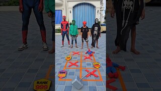 Rank jumping game. Who will receive rank 9999 #death #spiderman #hulk #cosplay #marvel #deadpool