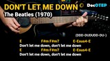 Don't Let Me Down - The Beatles (1970) - Easy Guitar Chords Tutorial with Lyrics