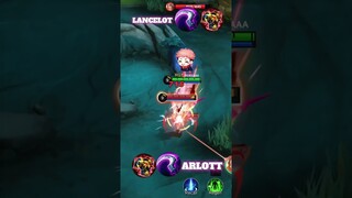 Lancelot vs  Arlott Conter items mlbb