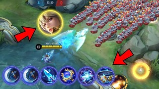 kimmy vs 100 minions (blue item build)