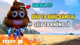 [Garena Free Fire] Chế độ đầu to làm lại , Cục Shit siêu to khổng lồ | TTD