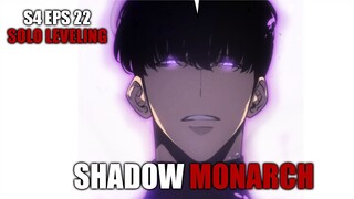 S4 Episode 22 Solo Leveling - Kebangkitan Sung Jin Woo Menjadi Shadow Monarch Sepenuhnya!