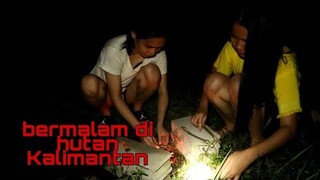 gadis Dayak || camping di dalam hujan Kalimantan #gadisdayak #kalimantan #cantik