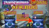 AFK BUG | Transformer UPDATE | EASY RANK UP | 100% WORKING