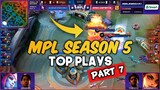 MPL SEASON 5 AMAZING PLAYS PART 7 | SNIPE GAMING