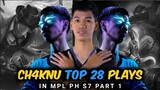 🔥BEST TANK IN PH? CH4KNU TOP 28 AMAZING PLAYS IN MPL PH S7 PART 1