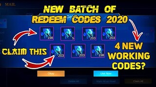 NEW 4 REDEEM CODES IN MOBILE LEGENDS | THIS OCTOBER 2020 | REDEEM NOW (WITH PROOF) || MLBB