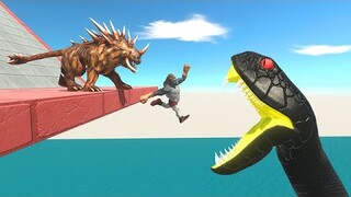 Primates vs Infernals on Reptile Slide - Animal Revolt Battle Simulator