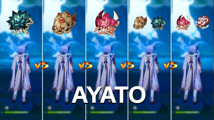 Best Artifact for Ayato!! which one is the Best ?? Gameplay Comparison !!
