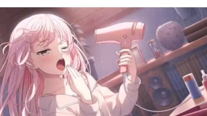 Pink-haired Aine is actually very pretty