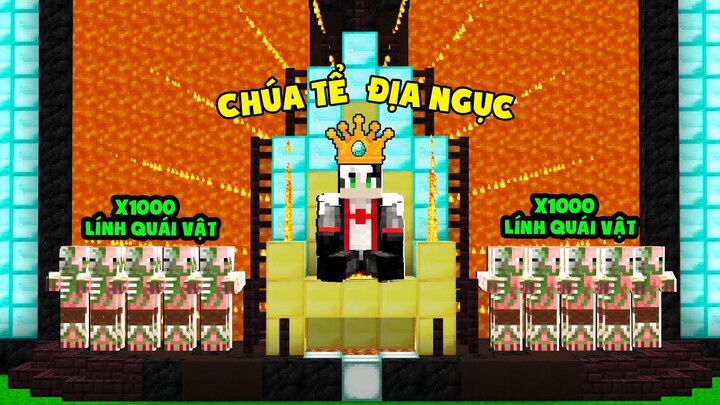 NẾU REDHOOD TRỞ THÀNH CHÚA TỂ CỦA ĐỊA NGỤC VÀ CÓ ĐỆ TỬ LÀ 1000 CON QUÁI VẬT TRONG MINECRAFT