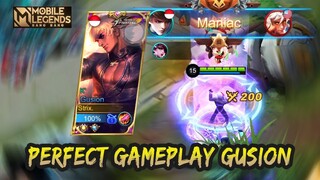 MANIAC !!! PERFECT GAMEPLAY GUSION KOF BY TOP GLOBAL GUSION | GUSION GAMEPLAY #109 | MLBB