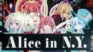 [Hololive Vietsub Cover Song] Alice in N Y- Sora, Suisei, Flare, Marine, Kanata