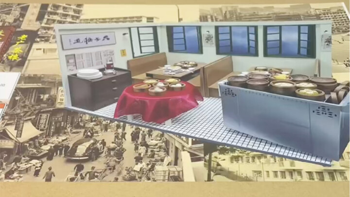 [Mainan miniatur kedai teh ala Hong Kong] Aku belum tahu mereknya ~ Aku membelinya di toko online ha