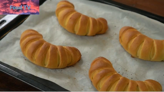 Korea cooking : Custard cream bread 4 #bepHan